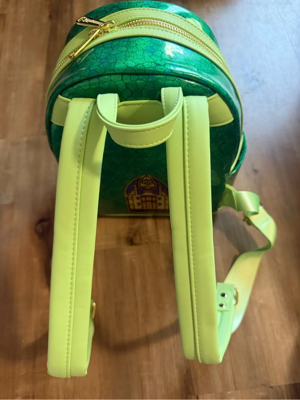 Loungefly Green Disney Tiana Stained-Glass Mini Backpack